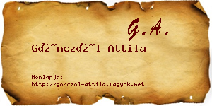 Gönczöl Attila névjegykártya
